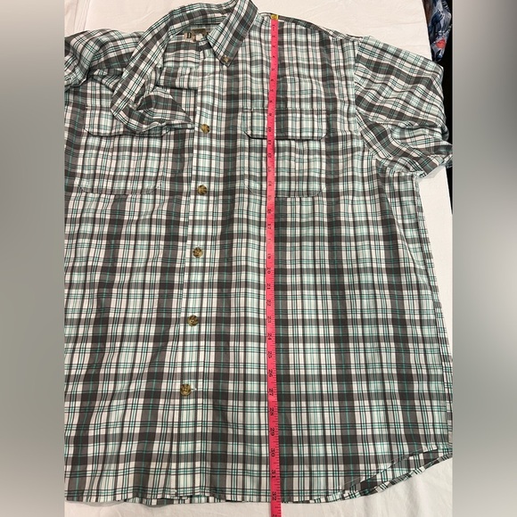 Duluth Trading Co. 2XL Plaid Performance Button-Up Shirt Short Sleeve Quick Dry - Picture 8 of 8